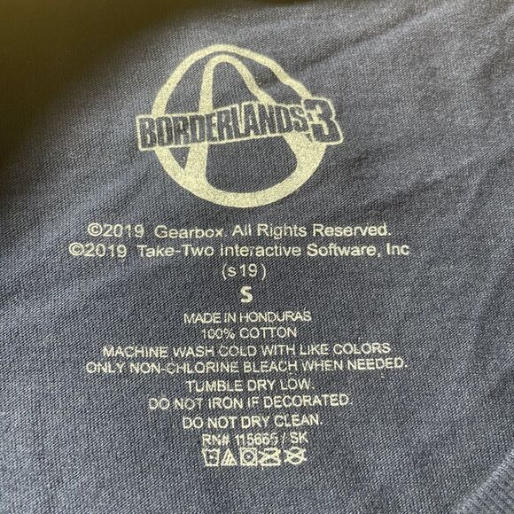 Borderlands 3 Vault 2019 Unisex Size Small Graphic T-Shirt Navy Blue Tee S - Picture 8 of 9